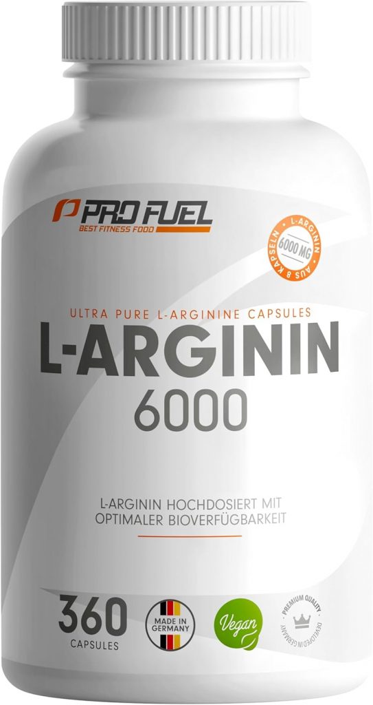 L-Arginin 360 Kapseln vegan - mit 6000 mg hochwertigem L-Arginin aus Fermentation (davon 6000 mg reines L-Arginin) je Tagesdosis - L-Arginin in Base-Form - laborgeprüft mit Zertifikat - vegan12,20€ statt 24,95€➡️ https://www.amazon.de/dp/B08BLW77XN/?tag=preisfehlerheute-21