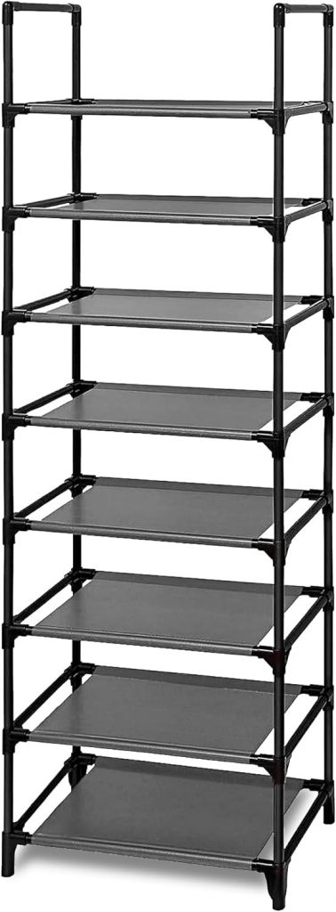 edihome, Schuhregal, 8 Ebenen, (46 x 27 x 141 cm), Schuhschrank Schmal, Schmale und hohe Schuhregale aus Kunststoff, Vertikal, Regal, Show Rack (8 Ebenen)9,59€ ➡️ https://www.amazon.de/dp/B0D73CS4ND/?tag=preisfehlerheute-21