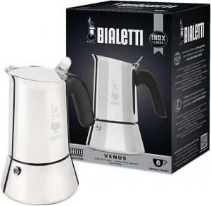 🤴 Bialetti - New Venus Induction, Edelstahl Herd Espresso-Kaffeemaschine, Geeignet f&uuml;r Alle Herdarten, 6 Tassen, Aluminium, 235 milliliters Silber35,18&euro; statt 45,90&euro; - 24,00 % 🔥🚚 Verkauft von Mitterbauer Online Shop und Versand durch Amazon54,873 Bewertungen: 4.5 / 5.0 ⭐️⭐️⭐️⭐️⭐️🛒 zu Amazon https://www.amazon.de/dp/B07ZKZXM4B/?th=1&amp%3Bpsc=1&amp%3Btag=preisfehlerheute-21&tag=preisfehlerheute-21
