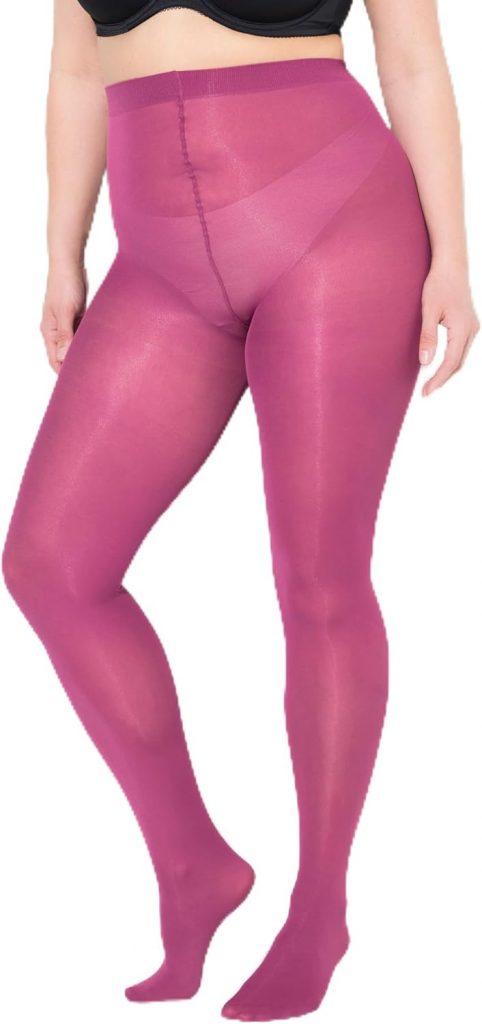 🤴 Ulla Popken Damen große Größen Übergrößen Plus Size Essential Mikrofaser-Strumpfhose, 60 den 67