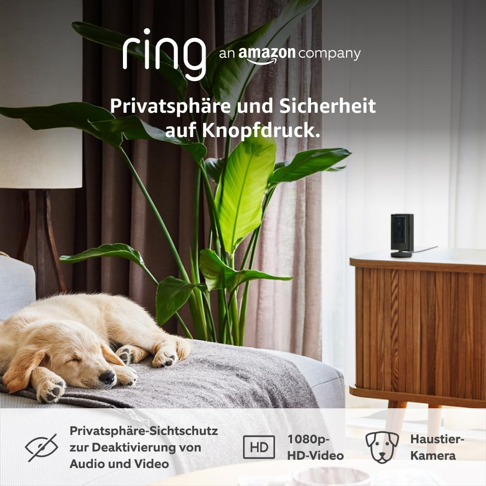 Ring Innenkamera (Indoor Camera 2. Gen.) | Überwachungskamera für den Innenbereich | 1080p-HD-Video, Privatsphäre-Sichtschutz, WLAN, ideal für Haustiere | Mini Sicherheitskamera zur Selbstinstallation29,99€ statt 49,99€➡️ https://www.amazon.de/dp/B0B6GKNJPR/?tag=preisfehlerheute-21