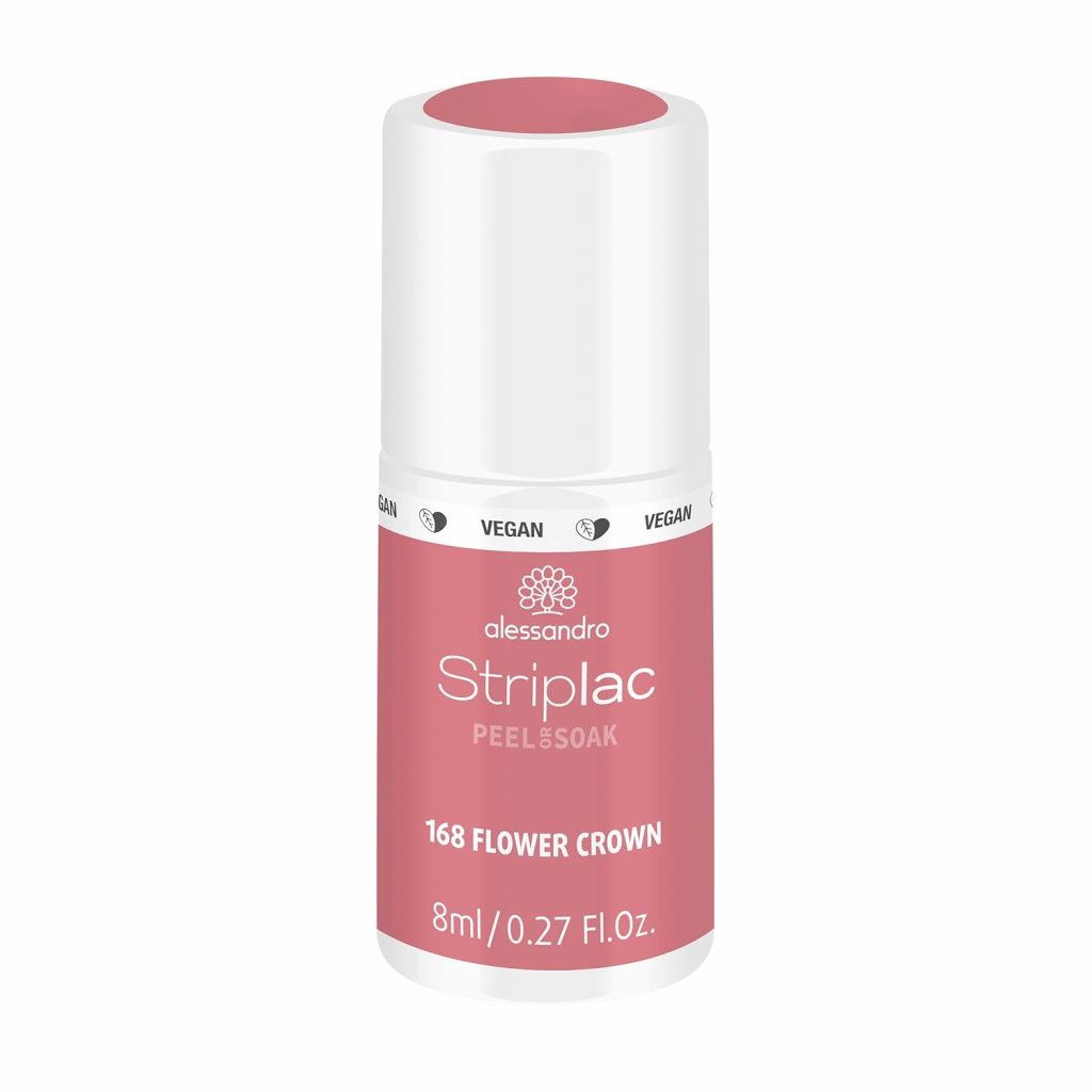 🤴 alessandro Striplac UV-Nagellack Flower Crown – Schonend und langanhaltend – Einfache Entfernung dank Peel-Off-Technologie – Vegan und tierversuchsfrei – 8 ml