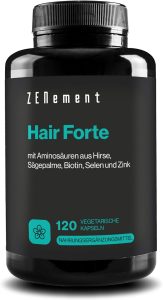 Haar Vitamine, Hochdosiert mit Biotin, Selen und Zink, Hirseextrakt, B-Vitaminen & mehr | f&uuml;r Haare, Haut & N&auml;gel | 120 Haar Vitamin Kapseln | Vegan | Zenement12.25&euro; statt 25.00&euro;🏷️ Coupon anwenden➡️ https://www.amazon.de/dp/B0BS1RBK1D/?tag=preisfehlerheute-21