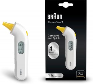 Braun ThermoScan 3 Ohrthermometer | Schnelle 1-Sekunden-Messung | Akustische Fieberanzeige | Digitaldisplay | Baby- und kleinkindfreundlich | Die #1 Marke bei &Auml;rzten(1) | IRT3030WE18,69&euro; statt 39,99&euro;➡️ https://www.amazon.de/dp/B01IBL6MPQ/?tag=preisfehlerheute-21