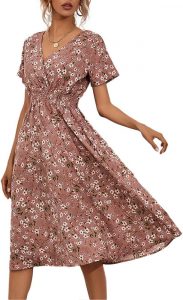 fdsmall Damen V Wrap Kleid Kurzarm V Neck Wrap Sommerkleid Midi Casual Floral Sundress A Line Kleid Strandkleid f&uuml;r Frauen M&auml;dchen (DE/NL/SE/PL, Alphanumerisch, S, Regular, Regular, Pink)3,99&euro; ➡️ https://www.amazon.de/dp/B0D5D5LM3V/?tag=preisfehlerheute-21
