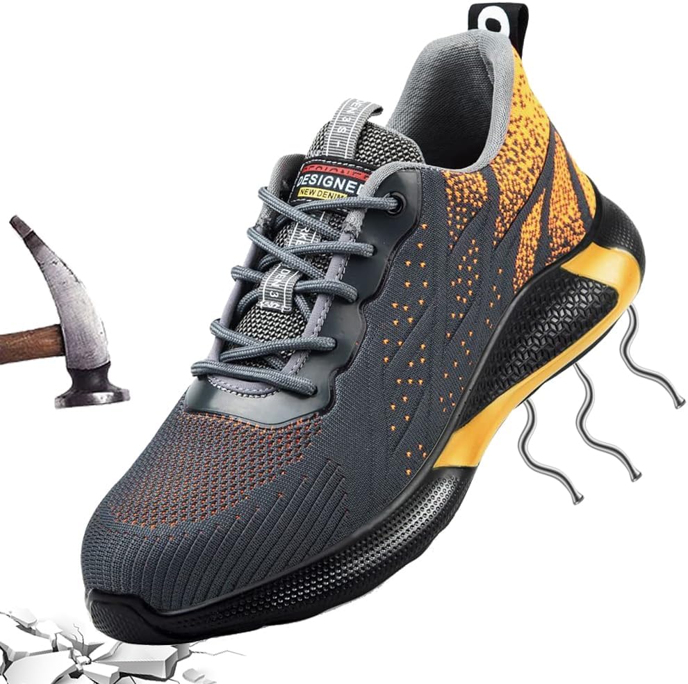 Sicherheitsschuhe 44 Arbeitsschuhe S3 Herren Damen mit Stahlkappe Leicht Arbeit Schuhe Frauen Sicherheit Sneaker Turnschuhe Sportlich Schutzschuhe Safety Shoes Atmungsaktiv Sommer Orange 2269,99€ statt 25,99€➡️ https://www.amazon.de/dp/B0C85Z9VTR/?tag=preisfehlerheute-21