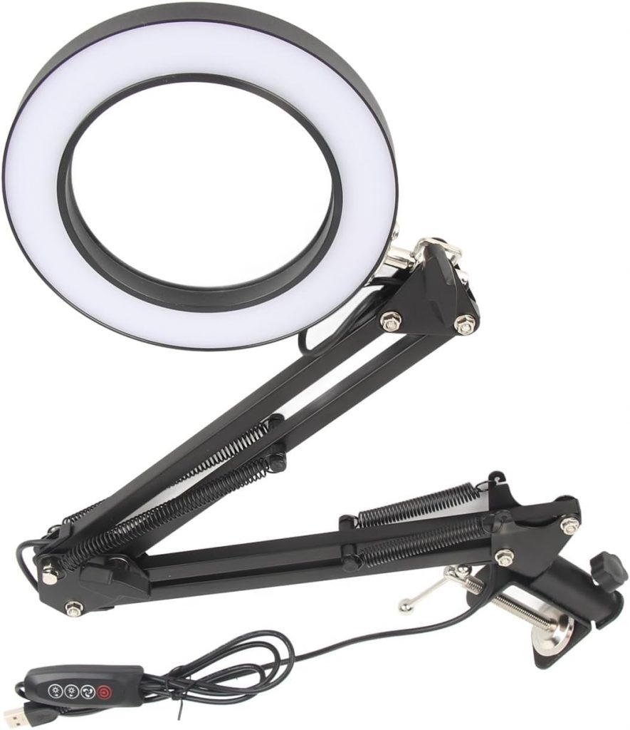 KIMISS Vergrößerungslampe 10x LED -LED -Licht mit Einstellbarer Klemme für Wartungslesung und Aufgaben, die Präzision Erfordern4,99€ ➡️ https://www.amazon.de/dp/B0FG7FPMZH/?tag=preisfehlerheute-21