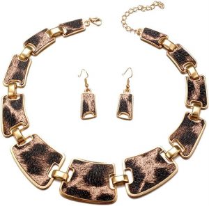 fdsmall Leoparden-Schmuck-Set f&uuml;r Damen, Leoparden-Halskette und Ohrringe, Bohemian-Geometrie, Boho-Ohrringe, Party-Zubeh&ouml;r f&uuml;r Braut und Abschlussball, Kost&uuml;m, Metall2,99&euro; statt 11,99&euro;➡️ https://www.amazon.de/dp/B0DN1PVRTJ/?tag=preisfehlerheute-21