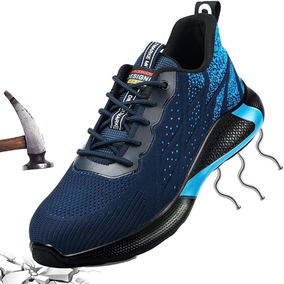 Sicherheitsschuhe Arbeitsschuhe S3 für Herren Damen 45 mit Stahlkappe Leicht Arbeit Schuhe Frauen Sicherheit Sneaker Turnschuhe Sportlich Schutzschuhe Safety Shoes Atmungsaktiv Sommer Blau 2269.49€ 🏷️ Coupon anwenden➡️ https://www.amazon.de/dp/B0C85XG5M1/?tag=preisfehlerheute-21