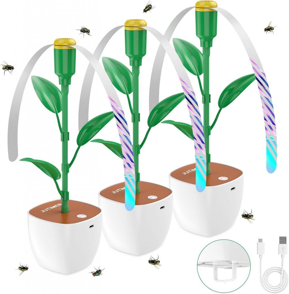 JUTIMER 3 St&uuml;ck Fliegenwedler Einstellbar, USB-C Fliegenvertreiber, Tisch Fliegenventilatoren mit Schalter, Blumentopfform Dekoriert mit 3 Gr&uuml;ne Bl&auml;tter f&uuml;r Camping oder Restaurants9,99&euro; statt 39,99&euro;➡️ https://www.amazon.de/dp/B0CTHQM334/?tag=preisfehlerheute-21