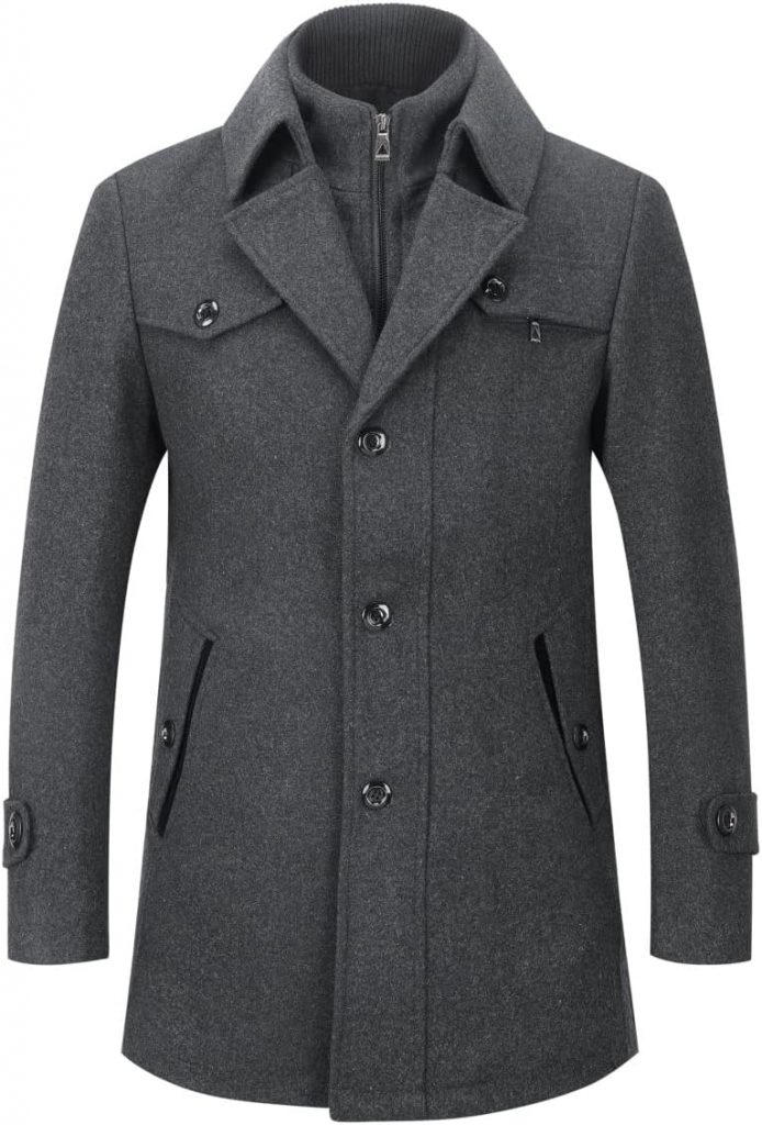 YOUTHUP Mantel Herren Wollmantel Winter Wolle Kurzmantel Regular Fit Herrenmantel Business Freizeit Wintermantel, Grau, XS29,99€ statt 79,99€➡️ https://www.amazon.de/dp/B08R3NF116/?tag=preisfehlerheute-21