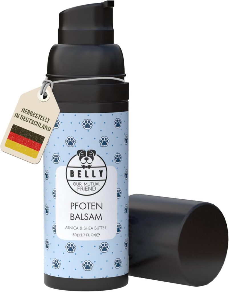 👑 Belly® Pfotenbalsam Hund -50ml- Pfotenpflege für Hunde im Winter – Pfotenbalsam für Hunde bei Schnee, EIS & Streusalz – Hundepfoten Balsam – Pfotenpflege Hund