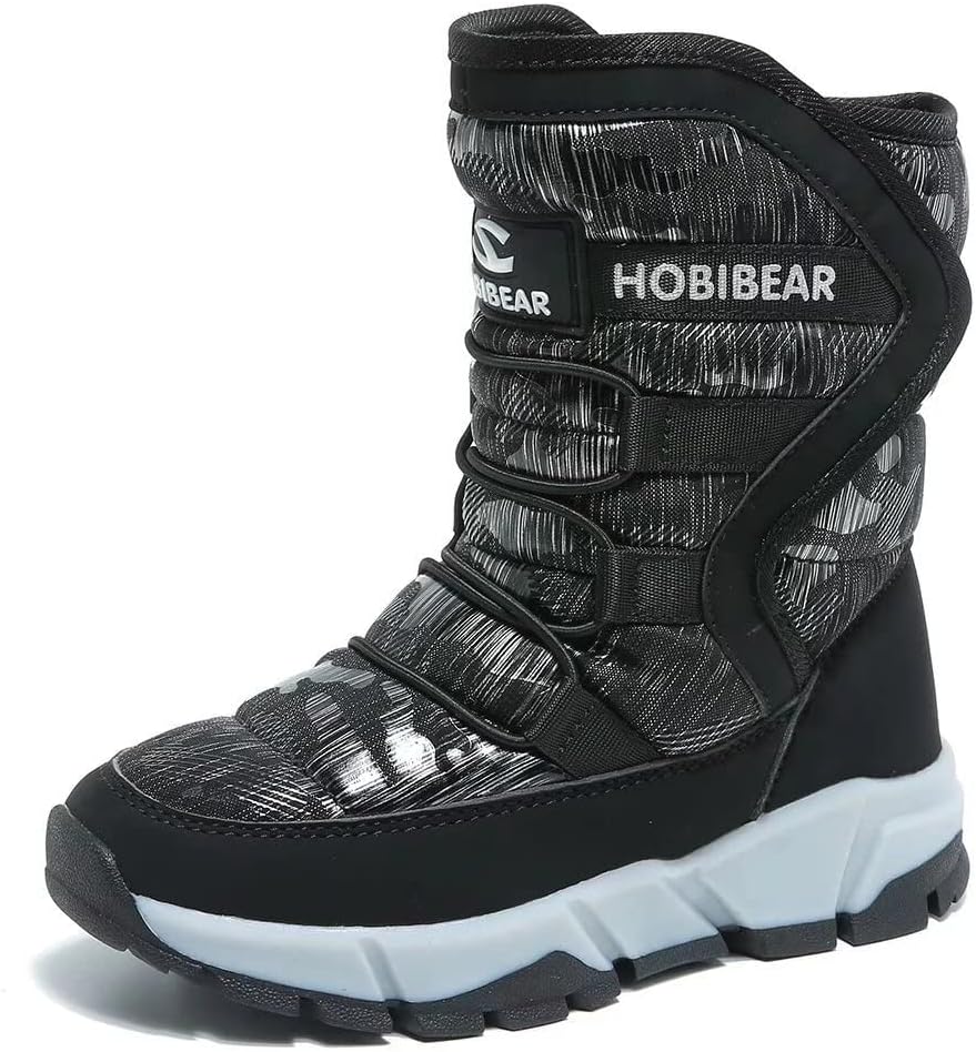 👑 GUBARUN Schneestiefel Jungen Mädchen Winterstiefel Kinder Winter Outdoor Wasserdicht Warme Stiefel