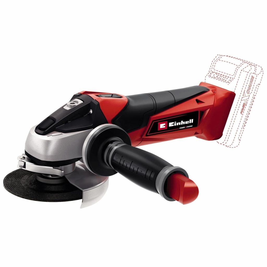 🤴 Einhell Akku-Winkelschleifer TE-AG 18/115 Li-Solo Power X-Change (18 V, 115 mm Scheibendurchmesser, 28 mm Schnitttiefe, Softstart, ohne Trennscheibe, ohne Akku)