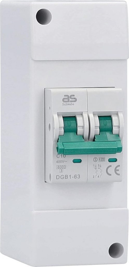 🤴 as – Schwabe LS Sicherungsautomat C10A – 2-polig, 230V/10A – 131 x 50 x 80 mm – Sicherungskasten für Caravan, Wohnwagen und Wohnmobil – Selbstmontage – IP44, 6156419,44€ statt 27,99€ – 31,0 🔥🚚 Verkauft durch Amazon und Versand durch Amazon75 Bewertungen: 4.6 / 5.0 ⭐️⭐️⭐️⭐️⭐️🛒 zu Amazon https://www.amazon.de/dp/B086KB9PZB/?tag=preisfehlerheute-21