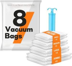 👑 Vakuumbeutel Kleidung mit Handpumpe,Vakuum-Aufbewahrungsbeutel 8er Set in 4 Gr&ouml;&szlig;en (2S+2M+2L+2J),f&uuml;r Bettwaren,Vakuum Platzsparer Aufbewahrungsbeutel9,99&euro; statt 17,18&euro; - 42,00 % 🔥🚚 Verkauft von Vacbird-DE und Versand durch Amazon146 Bewertungen: 4.4 / 5.0 ⭐️⭐️⭐️⭐️🛒 zu Amazon https://www.amazon.de/dp/B0D93D1HB6/?tag=preisfehlerheute-21