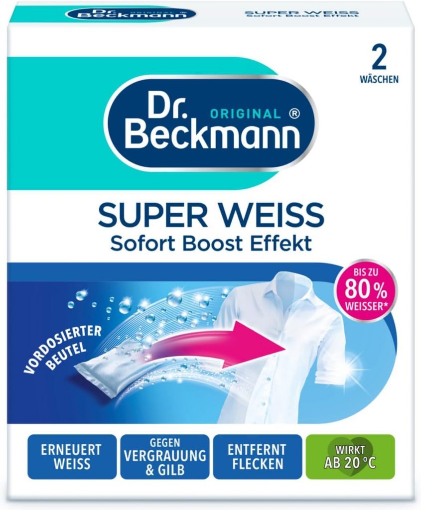Dr. Beckmann Super Weiß | entfernt Grauschleier | hilft gegen Vergilbungen | die Wäsche wird wieder strahlend Weiß | 2 x 40 g1,19€ statt 2,19€➡️ https://www.amazon.de/dp/B002VJ5P3A/?tag=preisfehlerheute-21
