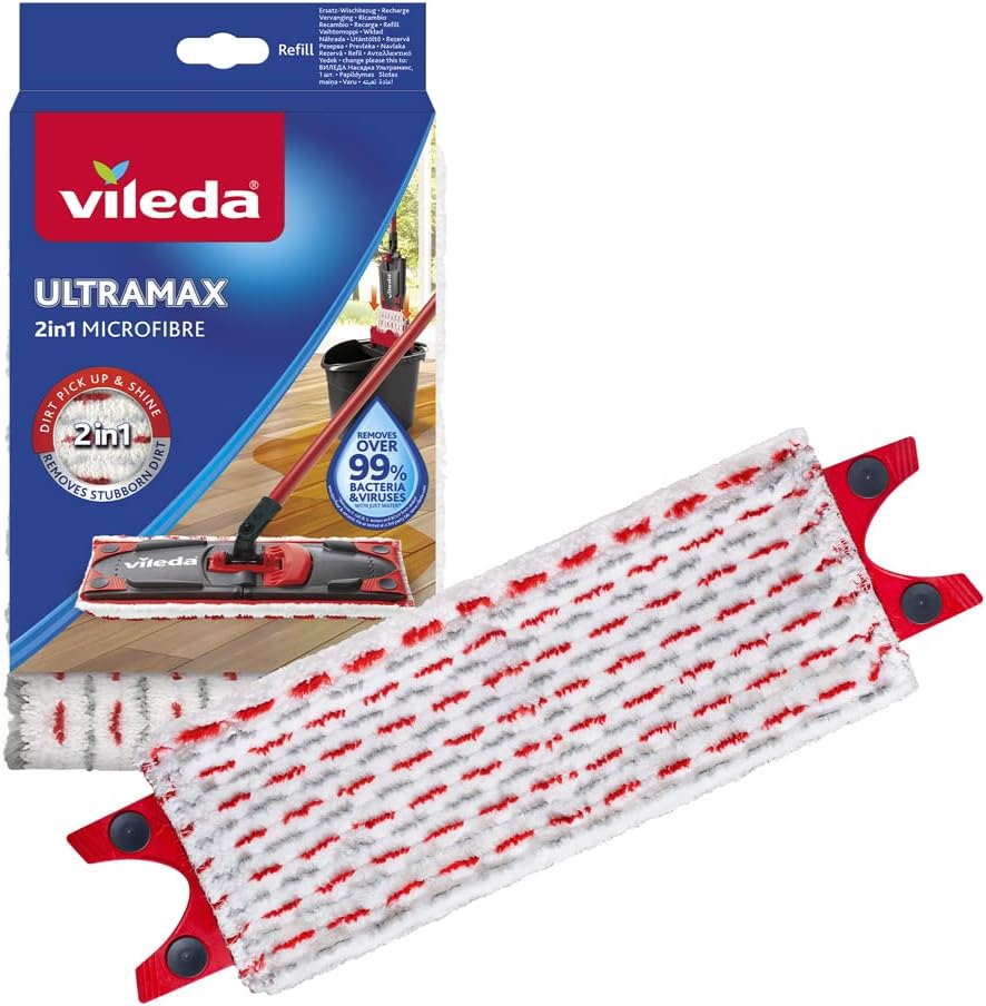 Vileda Ultramax Ersatzbezug für Bodenwischer | Mikrofaser Wischmopp-Bezug für alle Hartböden wie Parkett, Laminat & Fliesen – Waschmaschinengeeignet | 1 Stück6,95€ statt 15,49€➡️ https://www.amazon.de/dp/B073V4VZ3L/?tag=preisfehlerheute-21