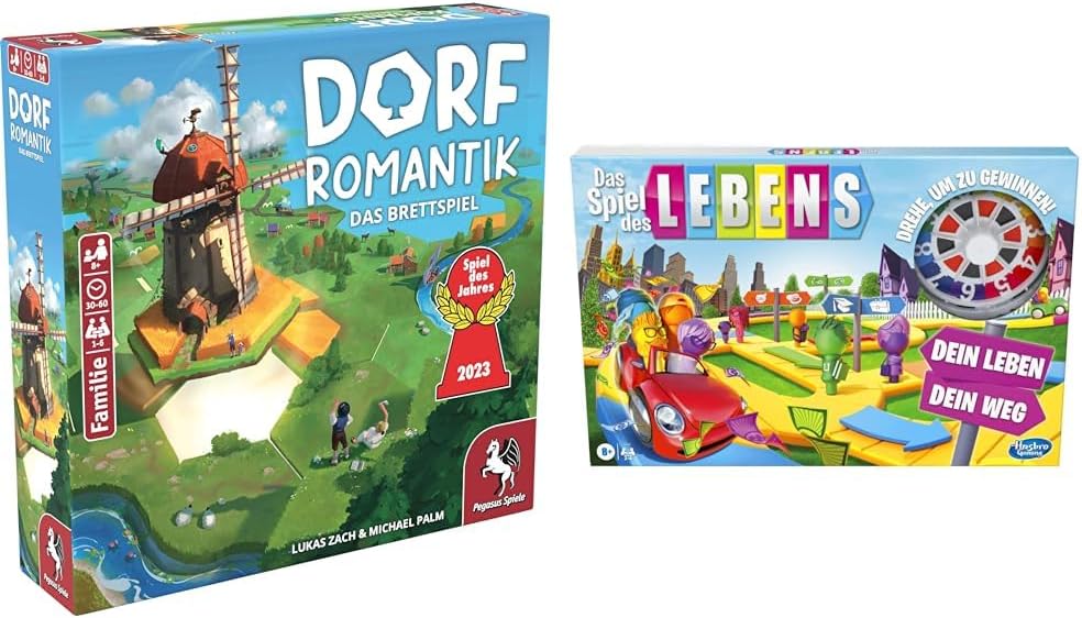 👑 Pegasus Spiele 51240G Dorfromantik *Spiel des Jahres 2023* Brettspiele & Hasbro Das Spiel des Lebens, Brettspiel für die ganze Familie für 2 – 4 Spieler, für Kinder ab 8 Jahren, enthält Bunte Stifte💰 nur 49,98🚚 Verkauft durch Amazon und Versand durch Amazon1 Bewertungen: 5.0 / 5.0 ⭐️⭐️⭐️⭐️⭐️🛒 https://www.amazon.de/dp/B0CX4L3H4V/?tag=preisfehlerheute-21