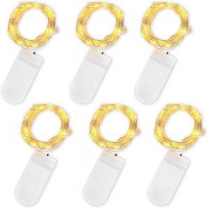 🤴 Jsdoin LED Mini Lichterkette mit Batterie, 6x20er Micro Lichterkette au&szlig;en Batterie, 2M DIY kleine Lichterketten Wasserdicht f&uuml;r Party Hochzeit Weihnachten Beleuchtung Deko (WarmWei&szlig;)5,94&euro; statt 6,99&euro; - 16,00 % 🔥🚚 Verkauft von KAYA VISIOFRAME Kft und Versand durch Amazon3,193 Bewertungen: 4.5 / 5.0 ⭐️⭐️⭐️⭐️⭐️🛒 zu Amazon https://www.amazon.de/dp/B0BLYQGD2Z/?tag=preisfehlerheute-21
