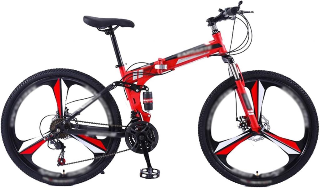 24" 26" Faltbares Mountainbike Mit Doppelfederung, Mountainbike, 21-Gang-Rahmen Aus Kohlenstoffstahl, Sportfahrrad Für Erwachsene, Männer Und Frauen, Teenager D,26 inch114.00€