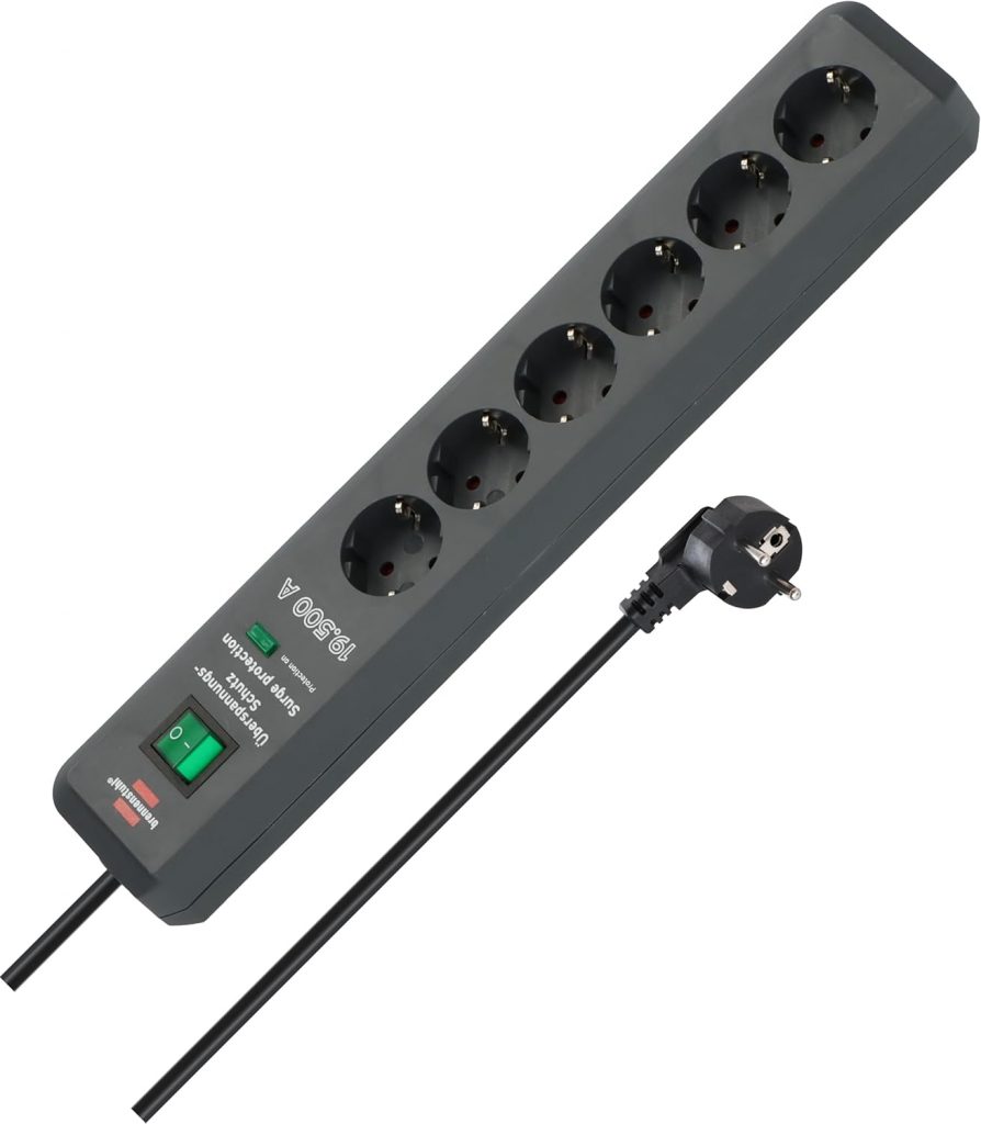 🤴 Brennenstuhl Secure-Tec Steckdosenleiste 6-Fach mit Überspannungsschutz (Mehrfachsteckdose mit 2m Kabel und Schalter, Engineered in Germany) grau19,95€ statt 31,99€ – 38,0 🔥🚚 Verkauft durch Amazon und Versand durch Amazon2,117 Bewertungen: 4.7 / 5.0 ⭐️⭐️⭐️⭐️⭐️🛒 zu Amazon https://www.amazon.de/dp/B008OVQ1AU/?tag=preisfehlerheute-21