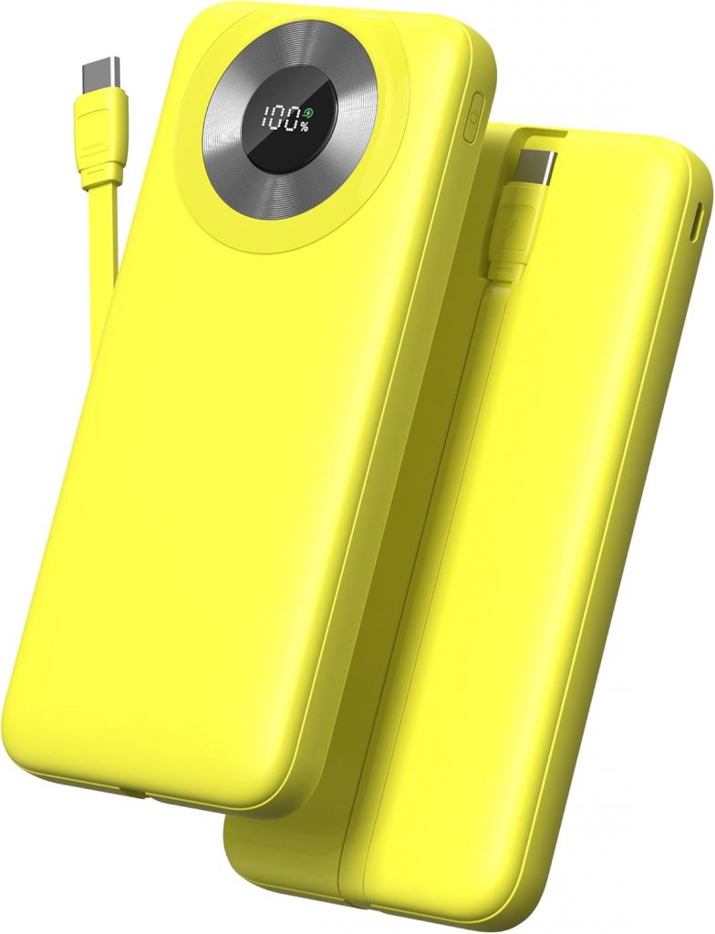 Power Bank 10000mAh, 3A Phone Charger Power Bank Fast Charging with USB-C In&Out, 4 Outputs Portable Charger Battery Pack with Built-in Cables Compatible with iPhone16/15/12/11/13/14/Tablets/Samsung8.99€ ➡️ https://www.amazon.de/dp/B0FSKXCSJW/?tag=preisfehlerheute-21