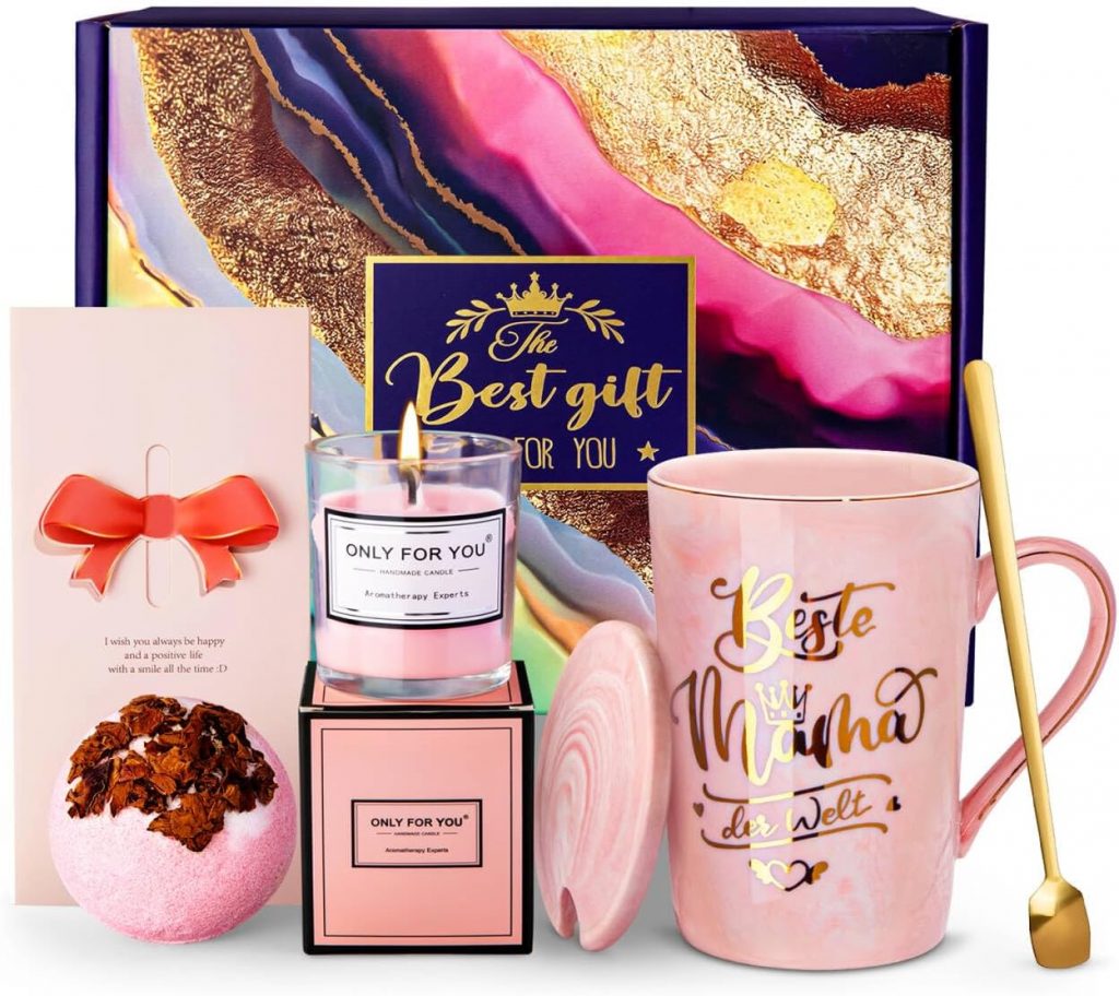Muttertagsgeschenk Geburtstagsgeschenk für Mama, Mutter Geschenk Becher Muttertag, 14 Oz Rosa Marmor Kaffeetasse mit Duftkerze, Rose Badebomben, Grußkarte, Schöne Geschenkbox, Mama Geschenk Set8,66€ statt 16,99€➡️ https://www.amazon.de/dp/B0CFTK3L2Y/?tag=preisfehlerheute-21