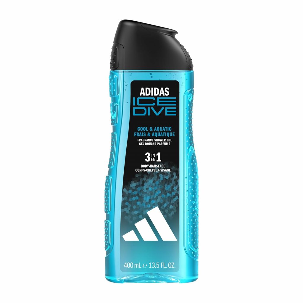 👑 adidas 3in1 Ice Dive Duschgel für ihn, mit aquatisch-frischem Duft, 400 ml