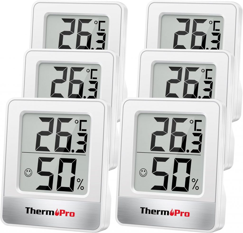 🤴 ThermoPro TP49-6 Kleines digitales Hygrometer, Innenthermometer, Raumthermometer, Temperaturmonitor und Feuchtigkeitsmesser für den Komfort des Büros zu Hause, Reptilienthermometer, 6 Stück29,99€ statt 42,99€ – 31,0 🔥🚚 Verkauft von ThermoPro DE und Versand durch Amazon25,862 Bewertungen: 4.6 / 5.0 ⭐️⭐️⭐️⭐️⭐️🛒 zu Amazon https://www.amazon.de/dp/B0BV1Q76CX/?th=1&tag=preisfehlerheute-21#038;psc=1&tag=preisfehlerheute-21