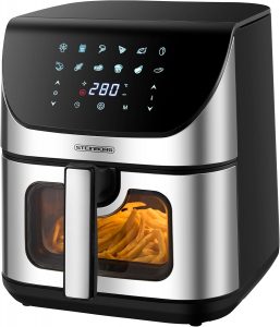Heißluftfritteuse 8 Liter 4 in 1 Sichtfenster Mini Backofen Grillen Backen Dörren Frittieren Heissluftfritteuse Friteuse ohne Öl Air Fryer Heißluftofen Heißluftgrill Fritteuse Dörrautomat36,06€ ➡️ https://www.amazon.de/dp/B0DKP2BY48/?tag=preisfehlerheute-21