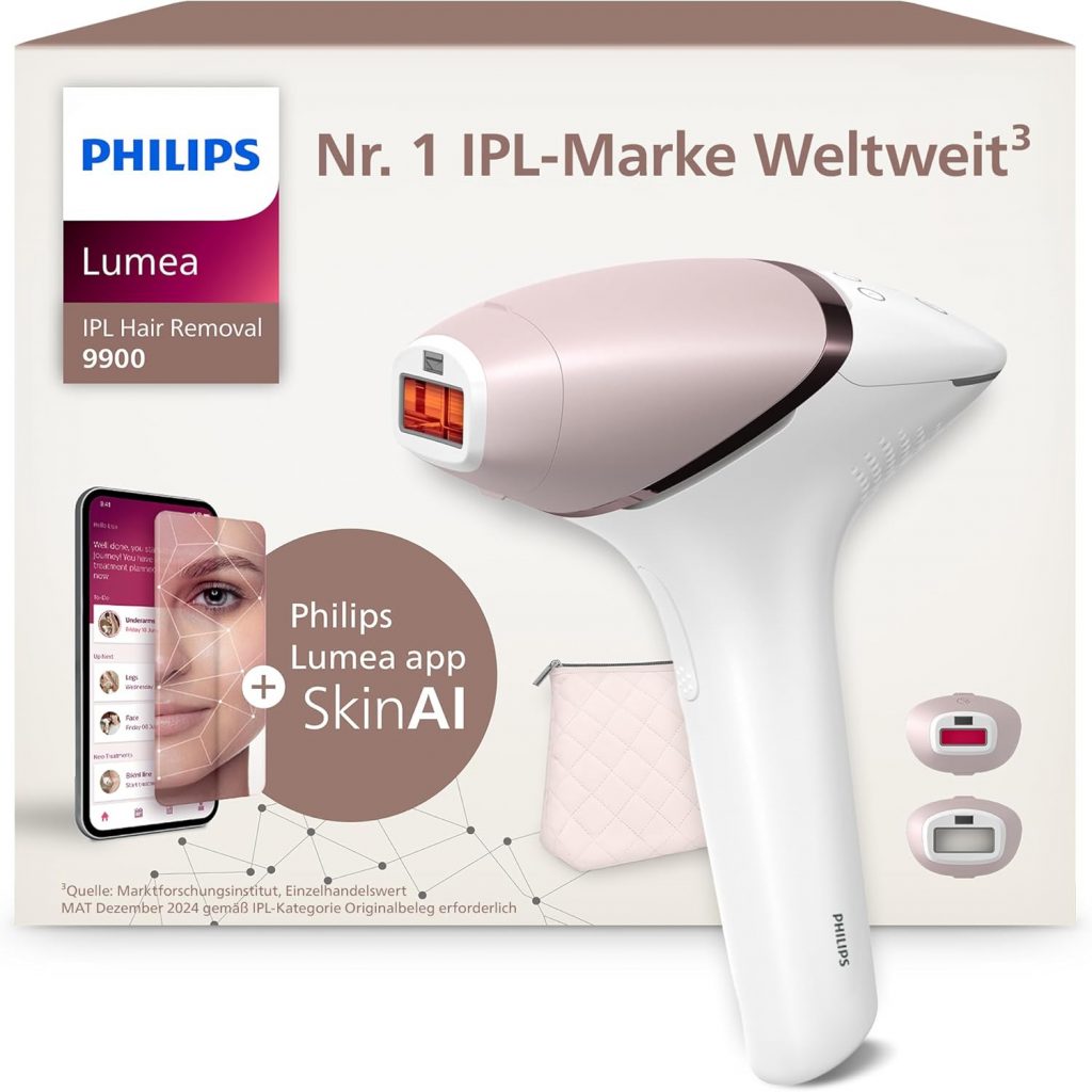Philips Lumea IPL 9900 Series Haarentfernungsgerät mit SenseIQ & SkinAI Technologie – Alternative zur Laserhaarentfernung – 2 Aufsätze für Körper & Gesicht (BRI950/02)359,99€ statt 609,99€➡️ https://www.amazon.de/dp/B0F5HP24Y8/?tag=preisfehlerheute-21