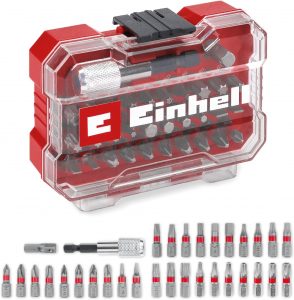Original Einhell XS-CASE 32-tlg. Bit-Set (25-mm-Bits, 60-mm-Schnellwechselbithalter, Adapter mit Hex zu 1/4" Antrieb inkl. Aufbewahrungsbox)8,09&euro; statt 14,99&euro;➡️ https://www.amazon.de/dp/B0CB17JJKH/?tag=preisfehlerheute-21