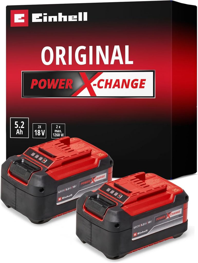 🤴 Original Einhell Akku PXC-Twinpack 5,2 Ah Power X-Change (Li-Ion, 18 V, 2X 5,2 Ah-Akkus, universell für alle PXC-Geräte, proaktives Batteriemanagement, angepasste Ladezyklen)96,90€ statt 130,94€ – 27,0 🔥🚚 Verkauft durch Amazon und Versand durch Amazon3,830 Bewertungen: 4.7 / 5.0 ⭐️⭐️⭐️⭐️⭐️🛒 zu Amazon https://www.amazon.de/dp/B08THLH5X7/?th=1&tag=preisfehlerheute-21#038;psc=1&tag=preisfehlerheute-21