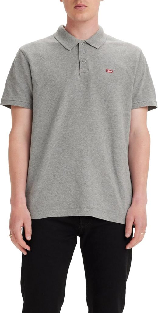 🤴 Levi's Herren Housemark Polo T-Shirt, Medium Grey Heather, M EU