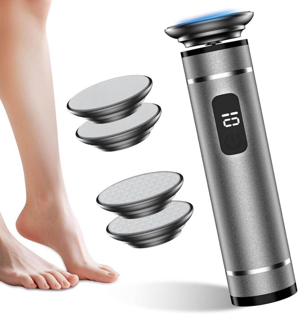 Robofun Hornhautentferner Elektrische Kabellos mit 4 Nano-Glasaufsätzen, Einstellbare Geschwindigkeit Professionelle Hornhautentferner Elektrisch für rissige Fersen, Hühneraugen & Hornhaut6.99€ ➡️ https://www.amazon.de/dp/B0FBG6H9G1/?tag=preisfehlerheute-21