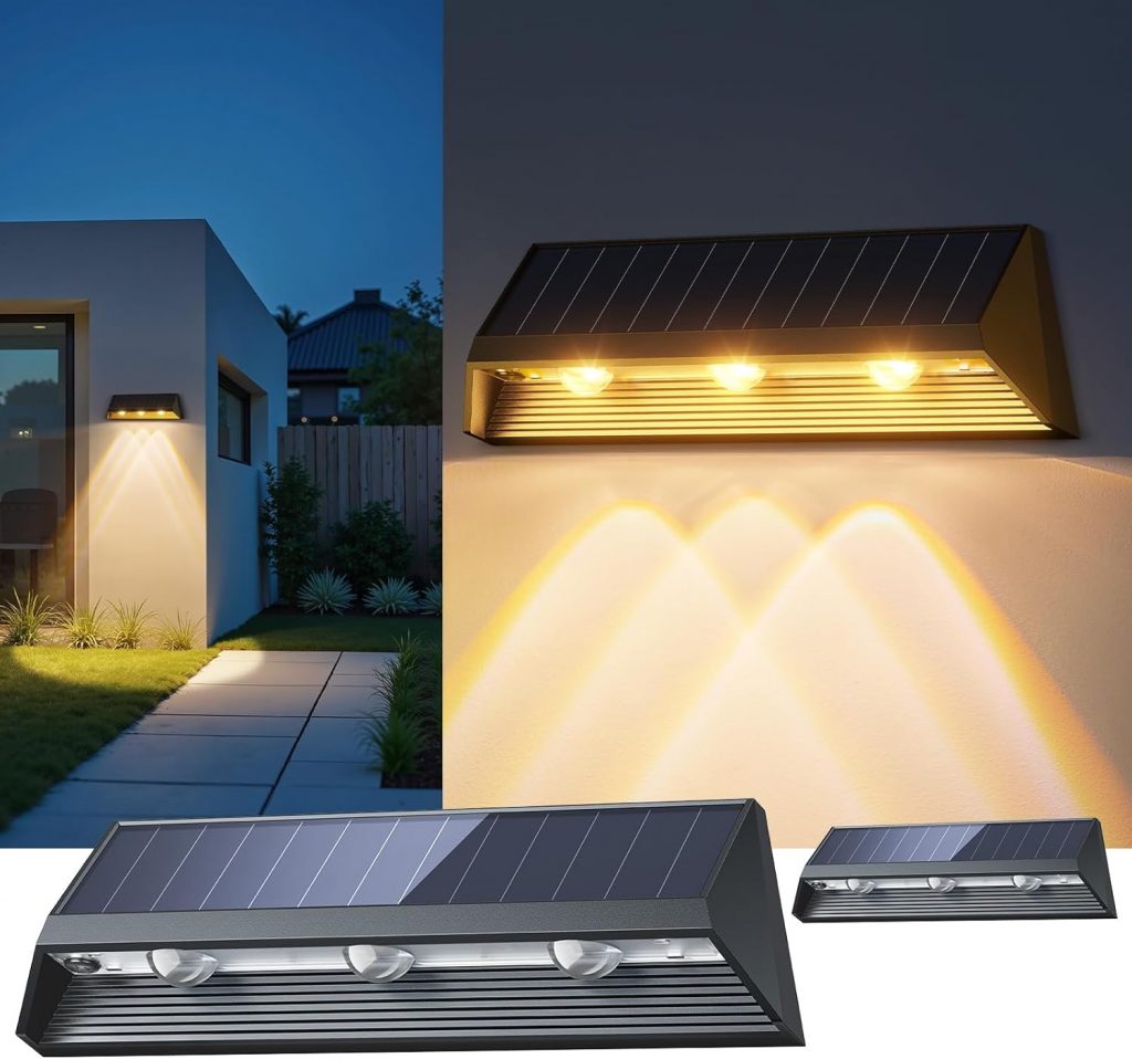 GEARLITE Solarlampen für Außen Garten, 1.7×Größe 3×Hellere Solar Wandleuchte aussen, 1500mAh Glas Solarleuchten für Außen Garten mit 2 Lichtfarbe, IP65 Wasserdicht Solar Zaunbleuchtung8,97€ statt 20,99€➡️ https://www.amazon.de/dp/B0DSFSHVP1/?tag=preisfehlerheute-21