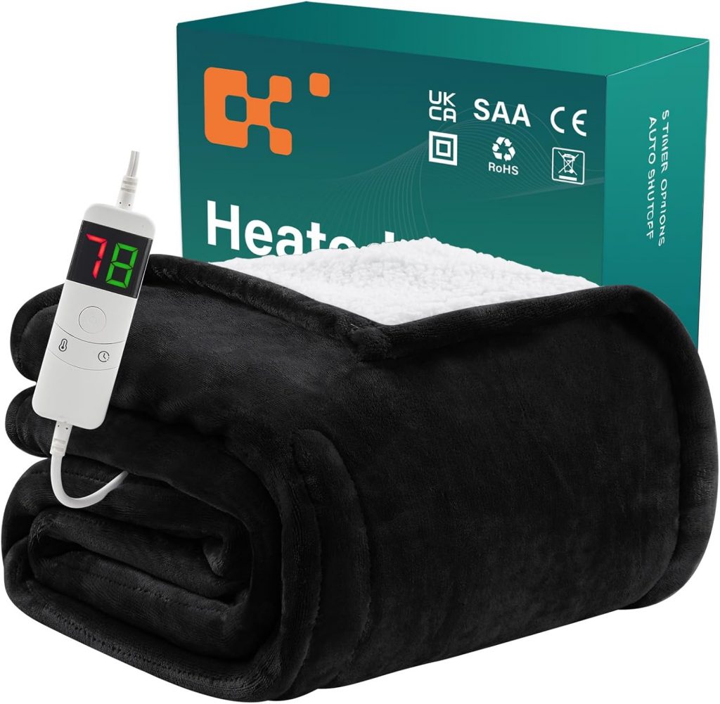 🤴 BOMOVA Heizdecke Wärmedecke mit Abschaltautomatik,Kuscheldecke flauschig Weihnachten,10 Heizstufen & 5-Stunden-Timer,Geschenke für Frauen,Weihnachtsdeko für Bett Couchdecke,130x180cm,Schwarz35,99€ statt 54,99€ – 35,0 🔥🚚 Verkauft von ShiJinJinChuKou und Versand durch Amazon662 Bewertungen: 4.2 / 5.0 ⭐️⭐️⭐️⭐️🛒 zu Amazon https://www.amazon.de/dp/B0FDQWTZCF/?th=1&tag=preisfehlerheute-21#038;psc=1&tag=preisfehlerheute-21