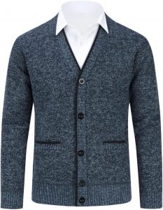 Allthemen Herren Strickjacke mit V Ausschnitt Gef&uuml;ttert Cardigan mit Kn&ouml;pfen Grobstrick Pullover M&auml;nner Warm &Uuml;bergangsjacke Grau+Blau 3XL15,99&euro; statt 34,99&euro;➡️ https://www.amazon.de/dp/B09B3BDLXQ/?tag=preisfehlerheute-21