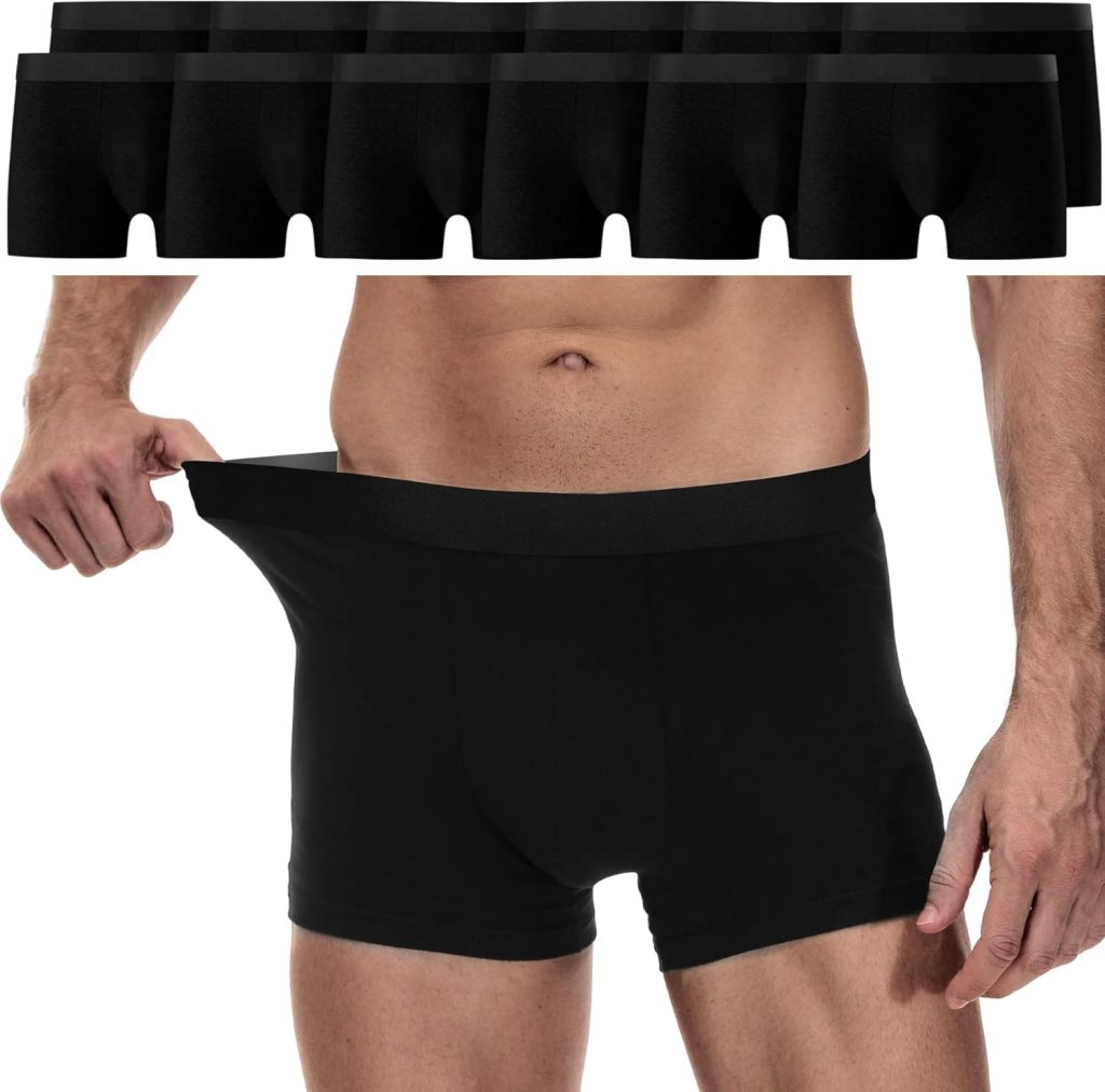 YouShow Boxershorts Herren 6 Pack Baumwolle Unterhosen Männer Ohne Kratzenden Zettel Retroshorts Unterwäsche Boxer