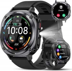 Smartwatch Herren, 1.48" AMOLED Smart Watch Herren mit Anrufe t&auml;tigen/Empfangen, 115+Sportmodi Fitnessuhr mit Herzfrequenz/Schrittz&auml;hler/Schlafmonitor, IP68 Wasserdicht Sportuhr, Geschenk f&uuml;r Ihn32,39&euro; statt 149,99&euro;➡️ https://www.amazon.de/dp/B0GT9366RR/?tag=preisfehlerheute-21