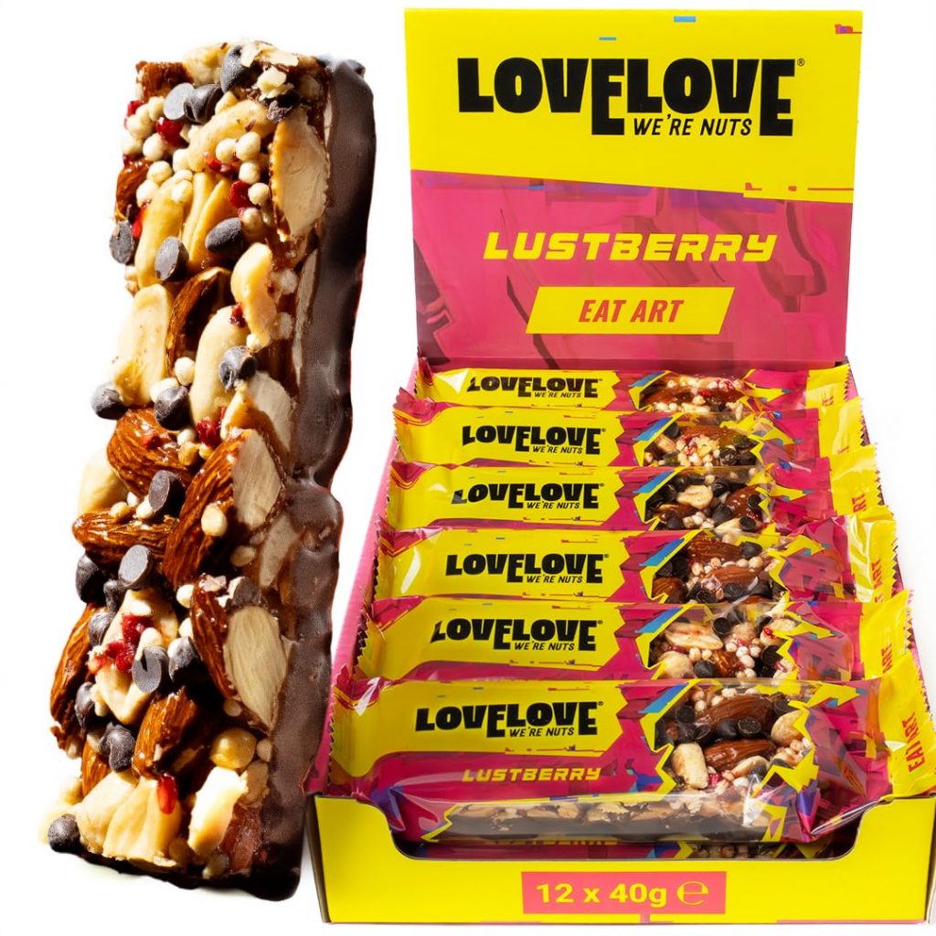 LOVELOVE Lustberry Nussriegel, Mandeln & Zartbitterschokolade, verfeinert mit Himbeeren, Glutenfrei & Ballaststoffreich, 6g pflanzliches Protein, High Magnesium, Ohne Palmöl, Quinoa, 12 x 40 g11.20€ statt 24.90€➡️ https://www.amazon.de/dp/B0FTMM5NGJ/?tag=preisfehlerheute-21