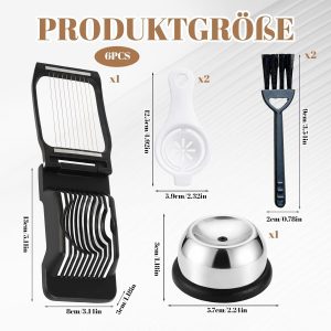 Eierschneider Edelstahl 6‑teiliges Set | Sp&uuml;lmaschinenfest | Inkl. Eiwei&szlig;separator & Reinigungsb&uuml;rsten | Ideal f&uuml;r Fr&uuml;hst&uuml;ck, Eiersalat & Sandwiches3,99&euro; ➡️ https://www.amazon.de/dp/B0GCD6Y2NL/?tag=preisfehlerheute-21