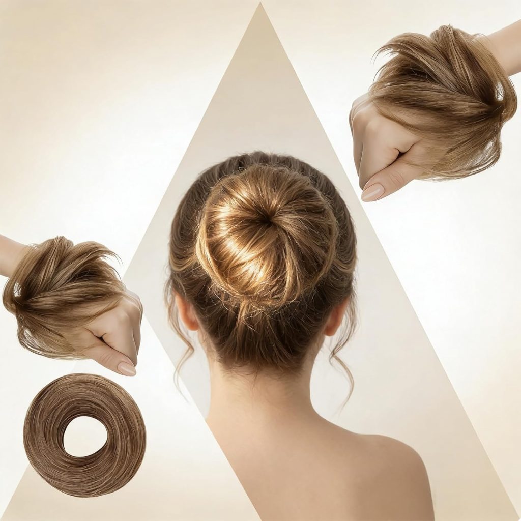 Haarteil Echthaar Dutt Haarteile1,99 € inkl. Prime Versand🔥https://amzn.to/4e7V1Kj