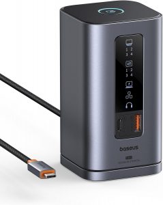 【Kompatibel mit Windows-Laptops】 Baseus Docking Station, Spacemate-Serie 11-in-1 Dockingstation 3 Monitore mit 2*HDMI 1*DP 4K@60Hz, 3*USB-A/C 10Gbps, 1 Gbps Ethernet, 100W PD84,99&euro; statt 141,99&euro;➡️ https://www.amazon.de/dp/B0CYSPFJW8/?tag=preisfehlerheute-21
