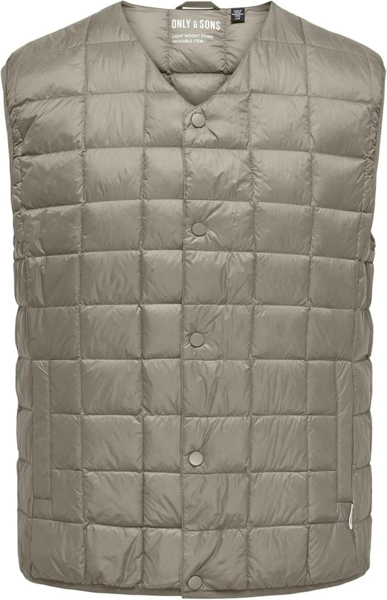 ONLY & SONS Onsgavin Life Light Quilted Snap Vest