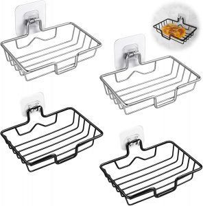 Seifenhalter Dusche, Seifenschale Ohne Bohren, Seifenablage Dusche, 4 St&uuml;ck Edelstahl Seifenhalter, 2 Silber und 2 Schwarz, Universelle Montage, Stabile Aufbewahrungsl&ouml;sung f&uuml;r Badezimmer und K&uuml;che3.49&euro; ➡️ https://www.amazon.de/dp/B0GCCCRN2F/?tag=preisfehlerheute-21