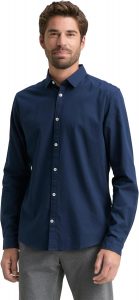 TOM TAILOR Herren Slim Fit Hemd mit Struktur 1023881, 10302 - Dark Blue, L11,19&euro; statt 29,99&euro;➡️ https://www.amazon.de/dp/B08Q3539NV/?tag=preisfehlerheute-21