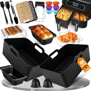 👑 20 Stück Heißluftfritteuse Zubehör | Airfryer Zubehör für Ninja Dual AF400EU & AF300EU & Tower T17088 | für Ninja Airfryer Zubehör | Air Fryer Accessories | Kompatibel für Ofen, Mikrowelle19,75€ statt 26,95€ - 27,00 % 🔥🚚 Verkauft von NJUTAL SOLUTIONS LTD und Versand durch Amazon746 Bewertungen: 4.5 / 5.0 ⭐️⭐️⭐️⭐️⭐️🛒 zu Amazon https://www.amazon.de/dp/B0CBTFM3PT/?tag=preisfehlerheute-21