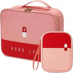 KELAV Reiseapotheke Tasche Wasserdicht 2 Stück, Medikamententasche Reiseapotheke Tasche Rosa, Klein Medikamententasche Reise für Home, Leer Medizinische Notfalltasche für Office Outdoor3.99€ ➡️ https://www.amazon.de/dp/B0FRMQPST1/?tag=preisfehlerheute-21